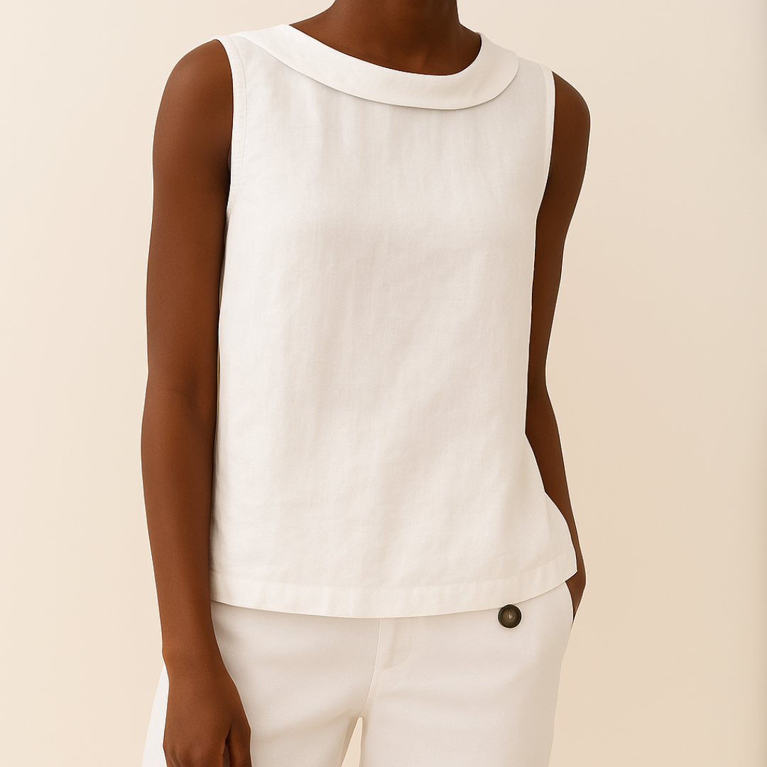 Maria™ | Sleeveless Blouse with Turtleneck
